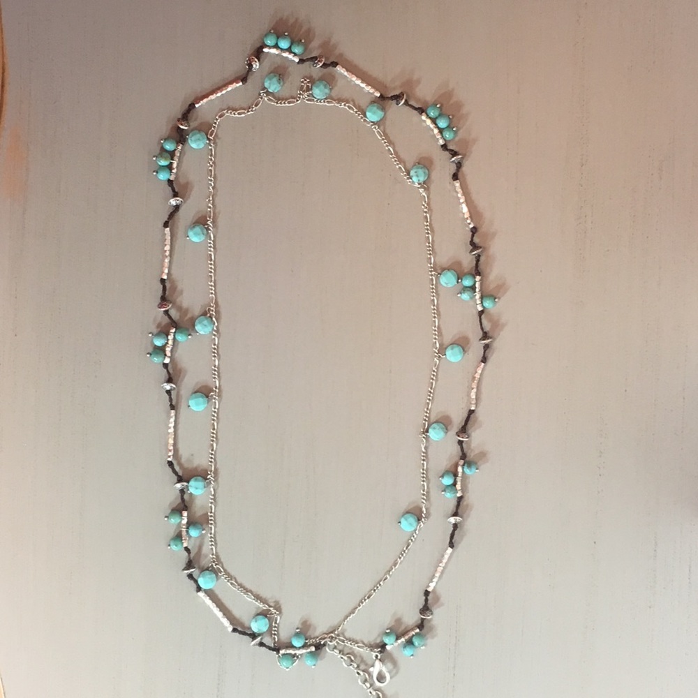 Lucky Brand mixed-media necklace. ~Like New~